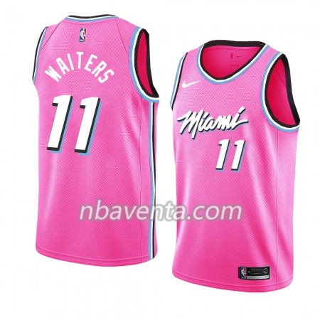 Camiseta Hombre Miami Heat Dion Waiters 11 2018-19 Nike Rosa Swingman